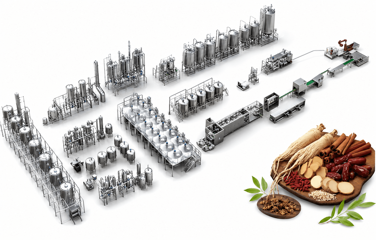 药食同源健康食品智能整线解决方案｜牧东机械全流程自动化成套生产设备